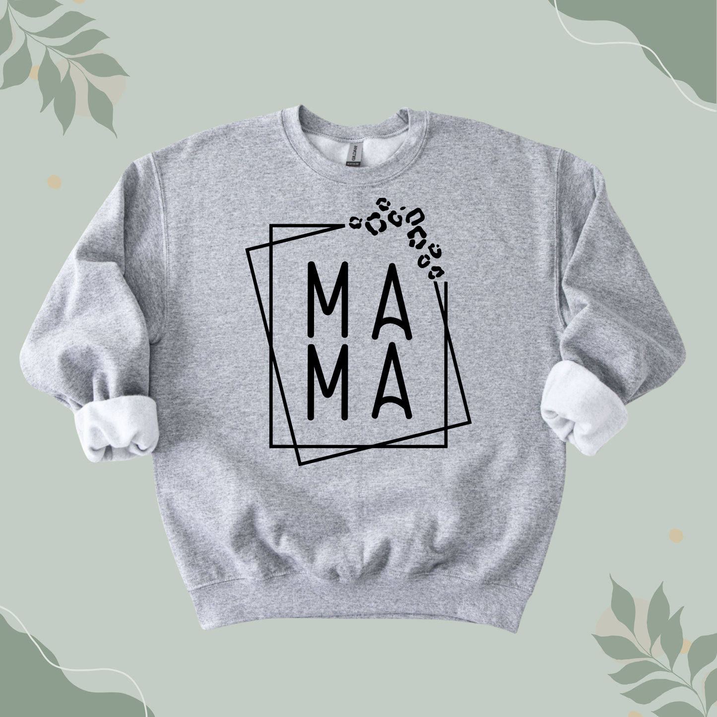 Leopard Print Mama Sweatshirt