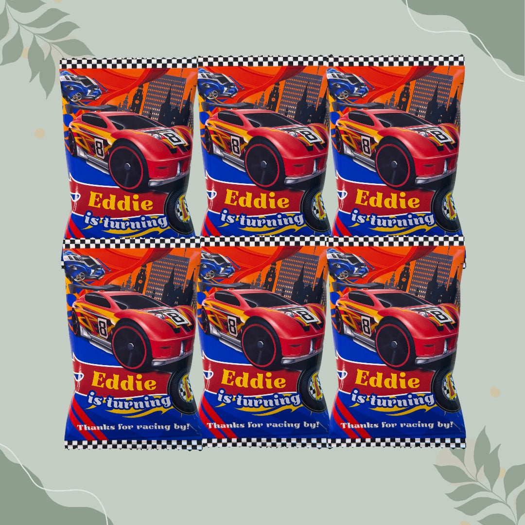 Race Car Chip Bag