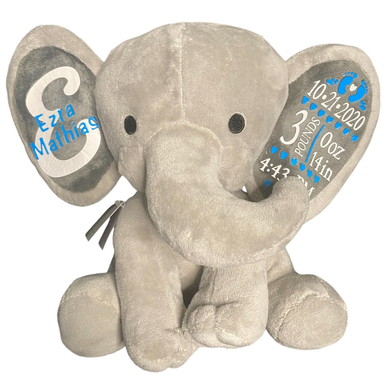 Personalized Stuffed Elephant – Cuddly and Customizable Companion